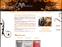 Tablet Screenshot of gaya-boutique.com